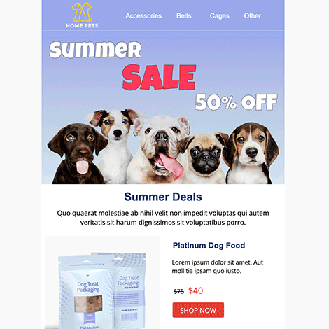 Pet Shop Summer Sale